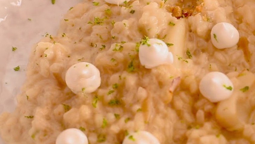 Arroz Cremoso de Calamar y Lima